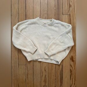Babaa Cream Women's Crew Neck Sweater